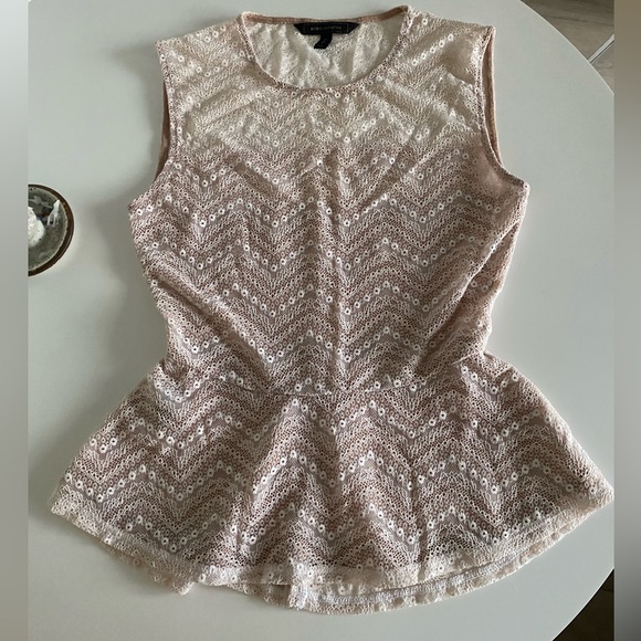 BCBG peplum lace top - Picture 2 of 2